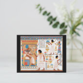 Ägyptische Royal Design Postkarte (Stehend Vorderseite)