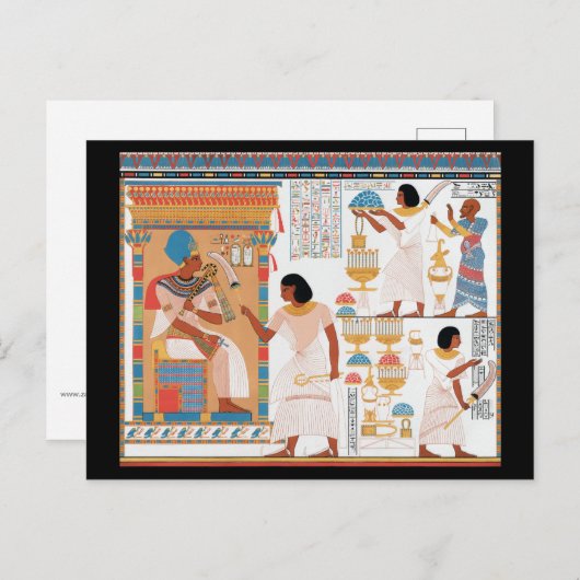 Ägyptische Royal Design Postkarte (Vorne/Hinten)