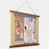 Ägyptische Royal Design Postkarte Wandteppich Mit Holzrahmen (Gewinkelt)