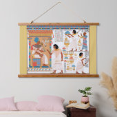 Ägyptische Royal Design Postkarte Wandteppich Mit Holzrahmen (Schlafzimmer)