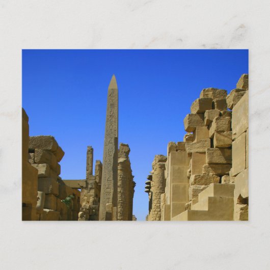Ägyptische Ruins Karnack Postkarte (Vorderseite)