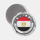 Ägyptische Runde Magnet (Vorderseite/Rückseite)