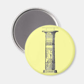 Ägyptische Säule Magnet (Vorderseite/Rückseite)