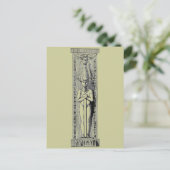 Ägyptische Säule Postkarte (Stehend Vorderseite)