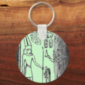 Ägyptische Säule Schlüsselanhänger (Vorderseite)