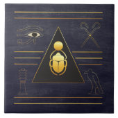 Ägyptische Scarab Keramik Tile Fliese (Vorderseite)
