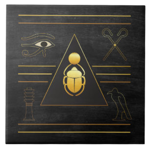 Ägyptische Scarab Keramik Tile Fliese