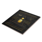 Ägyptische Scarab Keramik Tile Fliese (Seite)
