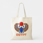 Ägyptische Scarab Tote-Tasche Tragetasche (Rückseite)
