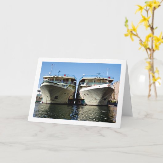 Ägyptische Schiffe am Nil, Luxor Karte (Gelbe Blume)