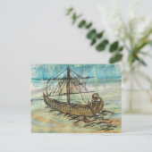 Ägyptische Schiffskarte Postkarte (Stehend Vorderseite)