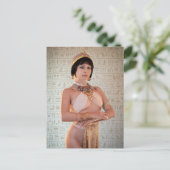 Ägyptische Schönheit! Foto Postkarte (Stehend Vorderseite)