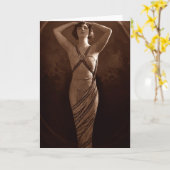 Ägyptische Schönheit Karte (Gelbe Blume)