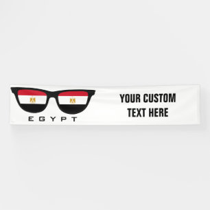 Ägyptische Shades, benutzerdefinierte Text- und Fa Banner