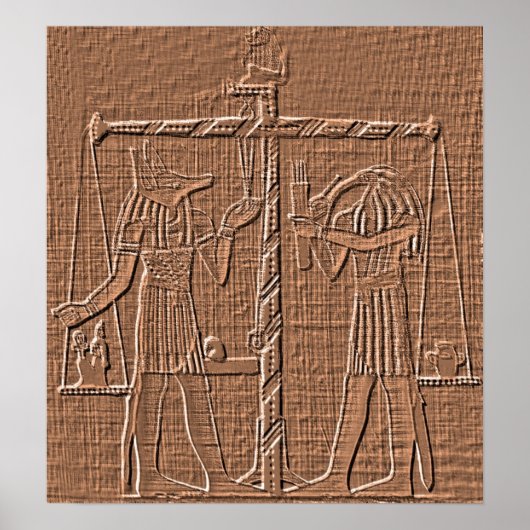 Ägyptische Skala des Lebens Hieroglyph Poster (Vorne)