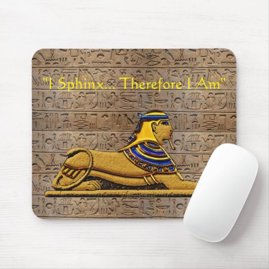 Ägyptische Sphinx Funny Philosophy Zitat Mousepad (Mit Mouse)
