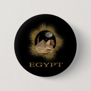 Ägyptische Sphinx-Geschenke Button