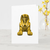 Ägyptische Sphinx Karte (Gelbe Blume)