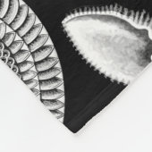 Ägyptische Sphinx Katze liebt schwarz-gotisch Fleecedecke (Ecke)