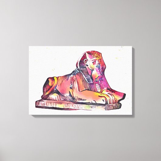 Ägyptische Sphinx Leinwanddruck (Vorderseite)