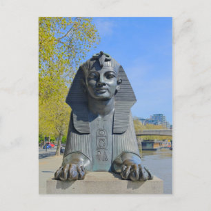 Ägyptische Sphinx, London UK Postcard Postkarte