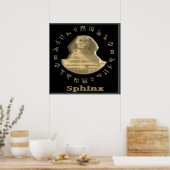 Ägyptische Sphinx Poster (Küche)