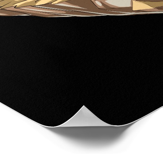 Ägyptische Sphinx-Pyramiden Poster (Ecke)