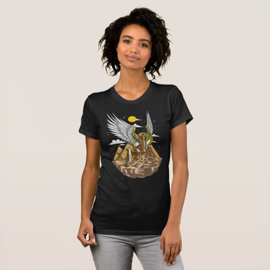 Ägyptische Sphinx-Pyramiden T-Shirt (Vorne ganz)