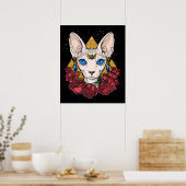Ägyptische Sphynx-Katze-Göttin Antike Mythologie Poster (Küche)