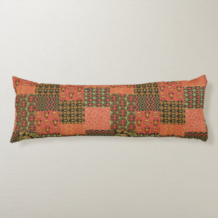Ägyptische Stammesfächer Imitate Patchwork Rusty R Seitenschläferkissen