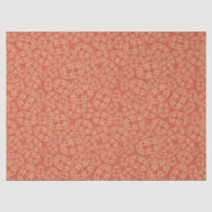 Ägyptische Stammesschilde Cream Rusty Red Ethnic Seidenpapier