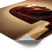 Ägyptische Statue einer Göttin Poster (Ecke)