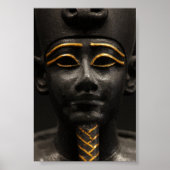 Ägyptische Statue Osiris Poster (Vorne)