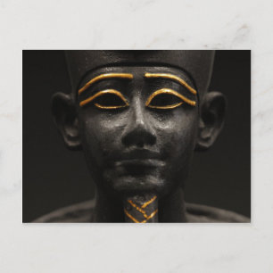 Ägyptische Statue Osiris Postkarte