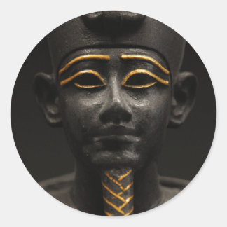 Ägyptische Statue Osiris Runder Aufkleber