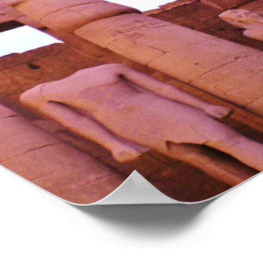 ägyptische Statuen Poster (Ecke)
