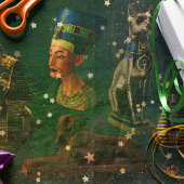 ägyptische Statuette Seidenpapier