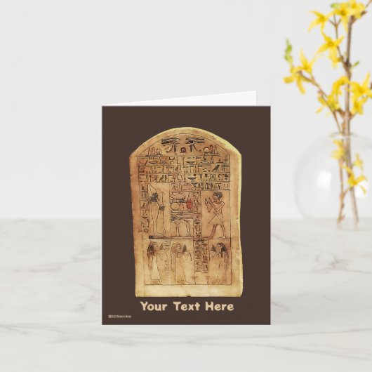 Ägyptische Stele Karte (Gelbe Blume)