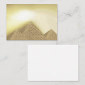 Ägyptische Stilpyramid Sunlight Business Cards Visitenkarte (Vorne/Hinten)