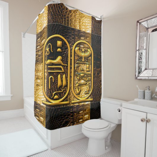 Ägyptische Symbole Duschvorhang (Beispiel)