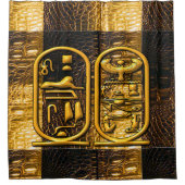 Ägyptische Symbole Duschvorhang (Vorderseite)