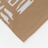Ägyptische Symbole Fleecedecke (Ecke)