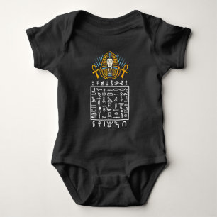 Ägyptische Symbole Hieroglyphisch Ägypten Pharao Baby Strampler