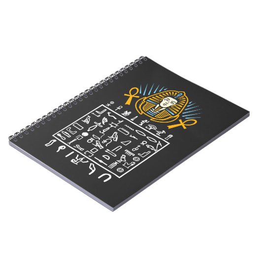 Ägyptische Symbole Hieroglyphisch Ägypten Pharao H Notizblock (Linke Seite)