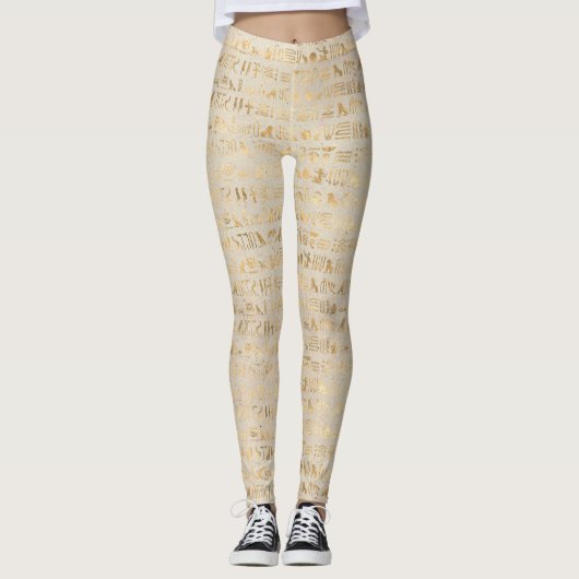 Ägyptische Symbole II Leggings (Vorderseite)