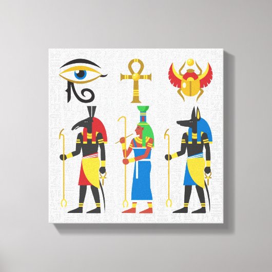 Ägyptische Symbole Leinwanddruck (Vorderseite)
