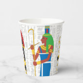 Ägyptische Symbole Pappbecher (Links)