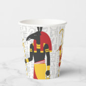 Ägyptische Symbole Pappbecher (Vorderseite)