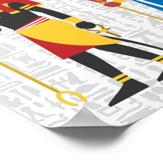 Ägyptische Symbole Poster (Ecke)
