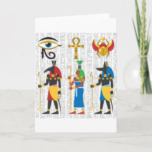 Ägyptische Symbole Postkarte